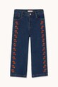 Tinycottons jeansy dziecięce CHERRIES EMBROIDERED JEANS jeansy granatowy AW25.433