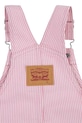 DÍVKA Dětské kalhoty na šle Levi's RAILROAD STRIPE OVERALL 6EM321.G růžová
