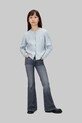 Calvin Klein Jeans jeansy dziecięce MR FLARE szary IG0IG03041.9BYA