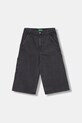 United Colors of Benetton szorty jeansowe dziecięce bawełna szary 481SCF04Z.G.seasonal