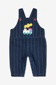 Bobo Choses ogrodniczki niemowlęce Choo Choo 225AB092 granatowy AW25