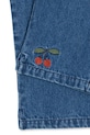 Konges Sløjd jeansy bawełniane MAGOT FRILL PANTS GOTS granatowy KS104476.9BYA