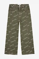 Bobo Choses jeansy dziecięce Memory 225BC009 zielony AW25