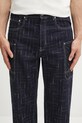 Kenzo jeansy Weave Cargo Monkey Fit granatowy FF65DP4086V1