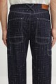 Kenzo jeansy Weave Cargo Monkey Fit FF65DP4086V1 granatowy