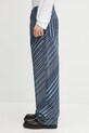 Kenzo jeansy Diagonal Stripe Turn Up Wide Fit FF65DP4216Z1 niebieski AW25