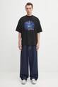 VETEMENTS jeansy Hip-Hop UH76DP250N granatowy