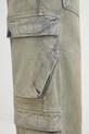 Rick Owens DRKSHDW jeansy bawełniane Double Cargo szary DU02E7361.DMP
