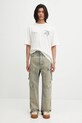 Rick Owens DRKSHDW jeansy bawełniane Double Cargo DU02E7361.DMP szary
