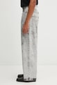 Martine Rose jeansy Zip Hem 259WD09049 szary AW25