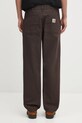 Odzież Carhartt WIP jeansy Simple Pant I031220.4702 brązowy