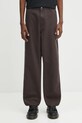 Pamučne hlače Carhartt WIP Single Knee Pant pamuk smeđa I031497.4702