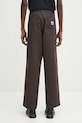 Ρούχα Βαμβακερό παντελόνι Carhartt WIP Single Knee Pant I031497.4702 καφέ