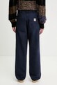 Abbigliamento Carhartt WIP pantaloni in cotone Simple Pant I035643.1C4O blu navy
