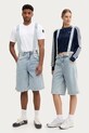 adidas Originals ogrodniczki jeansowe Pride x Jeremy Scott niebieski JY2022