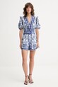 Bavlněná kombinéza Farm Rio 336137 modrá AW25