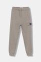 Calvin Klein Jeans spodnie dresowe bawełniane dziecięce TERRY bawełna szary IB0IB02522.9BYA