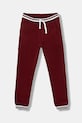 Guess pantaloni de trening pentru copii tricotaj burgundia N5YQ17.K0170.9BYA