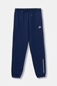 Dětské tepláky adidas pletenina námořnická modř KC2780