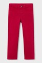 Mayoral spodnie slim fit basic z elastanem czerwony 517.5A.Mini.9BYA