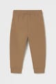 Mayoral pantaloni de trening pentru copii 704.3E.Baby.9BYA maro AW25