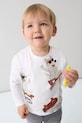 Mayoral longsleeve din bumbac pentru copii print bej 2061.3B.Baby.9BYA