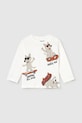 Mayoral longsleeve din bumbac pentru copii 2061.3B.Baby.9BYA bej AW25