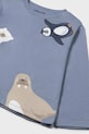 Mayoral longsleeve bawełniany dziecięcy niebieski 2061.3B.Baby.9BYA