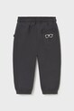Mayoral spodnie dresowe dziecięce 2504.3A.Baby.9BYA czarny AW25