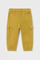 Дитячі штани Mayoral Joggery cargo 2506.3C.Baby.9BYA жовтий AW25