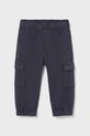 Mayoral spodnie dziecięce Joggery cargo z elastanem granatowy 2506.3C.Baby.9BYA