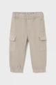 Mayoral spodnie dziecięce Joggery cargo z elastanem brązowy 2506.3C.Baby.9BYA