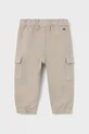 Дитячі штани Mayoral Joggery cargo 2506.3C.Baby.9BYA коричневий AW25