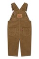 Levi's ogrodniczki bawełniane dziecięce CORDUROY OVERALL 6EJ335.B brązowy AW25