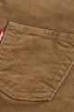 Dětské bavlněné lacláče Levi's CORDUROY OVERALL 6EJ335.B hnědá