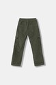 Calvin Klein Jeans spodnie sztruksowe dziecięce IB0IB02554.9BYA zielony AW25