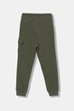 Дитячі бавовняні штани Calvin Klein Jeans IB0IB02199.9BYA зелений AW25