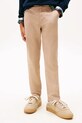 Chłopiec Tommy Hilfiger spodnie dziecięce z bawełną KB0KB09638.128.176.9BYA brązowy
