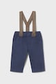 Mayoral Newborn spodnie niemowlęce z elastanem granatowy 2576.1K.Newborn.9BYA