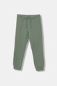United Colors of Benetton pantaloni de trening din bumbac pentru copii bumbac verde 3J68CF01P.G.Reprop.9BYA