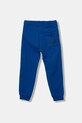 United Colors of Benetton pantaloni de trening din bumbac pentru copii 3J68CF058.G.Reprop.9BYA albastru AW25