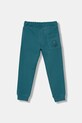 United Colors of Benetton spodnie dresowe bawełniane dziecięce 3J68CF058.G.Season.9BYA turkusowy AW25