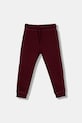 Dětské bavlněné tepláky United Colors of Benetton pletenina burgundské 3J68CF058.G.Season.9BYA