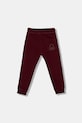 Dětské bavlněné tepláky United Colors of Benetton 3J68CF058.G.Season.9BYA burgundské AW25