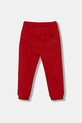 United Colors of Benetton spodnie dresowe bawełniane dziecięce 3J70GF010.P.Season.9BYA czerwony AW25
