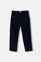 United Colors of Benetton spodnie sztruksowe dziecięce z elastanem granatowy 4AD5CE04E.G.seasonal