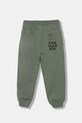Παιδικό βαμβακερό παντελόνι United Colors of Benetton 33NVCF06D.G.seasonal πράσινο AW25