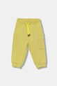 Dětské bavlněné tepláky United Colors of Benetton pletenina zelená 33NVGF052.P.seasonal