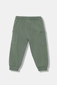 United Colors of Benetton pantaloni de trening din bumbac pentru copii 33NVGF052.P.seasonal verde AW25