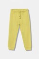 United Colors of Benetton spodnie dresowe bawełniane dziecięce bawełna zielony 3J68GF027.P.Season.9BYA